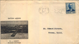 1937 CANAL ZONE , BALBOA HEIGHTS - FRESNO , GATUN LOCKS , YV. 87 - INGENIERO W. L. SIBERT - Zona Del Canale / Canal Zone