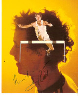 PHOTO GRAND FORMAT 1 - ENV 1 - SPORT - ATHLETISME - PHOTO DEDICACEE DU CHAMPION OLYMPIQUE DU 110 M HAIE 1976 GUY DRUT - Signed Photographs