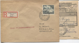 Böhmen Und Mähren Deutsche Dienstpost Prag2 ‚b‘  Einschreibebrief 20.4.43 - Briefe U. Dokumente