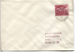 Böhmen Und Mähren Dienstpost Postleitstelle Prag Brief 1.3.45 Frankatur DR #908 - Briefe U. Dokumente
