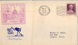 1934 CANAL ZONE , BALBOA HEIGHTS - LOMPOC , LLEGADA AL DORSO , YV. 86 - GOETHALS - Kanaalzone