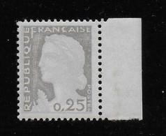 France Yvert N° 1263 Variété Non Référencée RRR Peu De Rouge Mélangé Au Gris - Ongebruikt