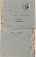 Slowakei # 84 Brief Warenhaus Viktoria Bratislava 24.2.42 > Dresden, OKW-Zensur - Cartas & Documentos