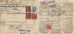 Slowakei Porto Porto # 31 Paket -Postbegleitadresse Schweiz 24.5.44 > Tatra-Bank - Cartas & Documentos