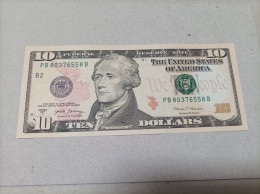 Billete Estados Unidos, 10 Dólares, Año 2017, UNC - Unidentified