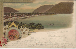 Ricordo Di Ascona Litho A Colori, Viaggiata 1899. Lithographie, Litografia - Ascona
