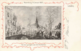 Leiden Rapenburg 4 Januari 1807 Na Het Springen Van Het Kruitschip M7054 - Leiden