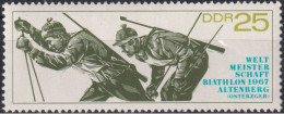 1967 DDR ** Mi:DD 1253, Sn:DD 896, Yt:DD 950, Sg:DD E972, Biathlon-Weltmeisterschaft, Altenberg - Unused Stamps