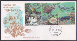 Chuuk / Truk Lagoon, Scuba Diving, Scuba Diver, Marine Life, Fish, Animal Underwater Creature, Micronesia FDC - Duiken