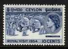 CEYLON - 1954 10c ROYAL VISIT STAMP FINE MNH ** SG 434 - Sri Lanka (Ceylon) (1948-...)