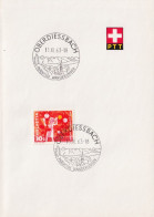 Werbedatumstempel  "Oberdiessbach - Prächtige Wanderungen"       1963 - Storia Postale