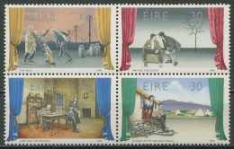 Irland 1990 Theater Zusammendruck 733/36 ZD Postfrisch (C16408) - Unused Stamps