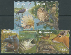 Botswana 2000 Okawango-Delta Fisch Kranich Eule 710/14 A Postfrisch - Botswana (1966-...)