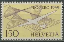Schweiz 1949 Pro Aero Segelflugzeug 518 A Postfrisch - Unused Stamps