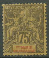 St. Marie De Madagascar 1894 Kolonial-Allegorie 12 Mit Falz, Kl. Fehler - Ungebraucht
