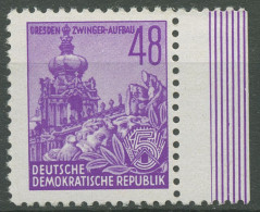 DDR 1953 Fünfjahrplan (I) Dresdner Zwinger 376 X II Rand Rechts Postfrisch - Neufs