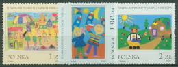 Polen 2001 Kinderzeichnungen 3921/23 Postfrisch - Neufs