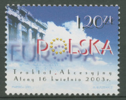 Polen 2003 Aufnahme In Die Europäische Union UN Beitrittsvertrag 4049 Postfrisch - Neufs