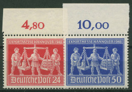 Alliierte Besetzung 1948 Exportmesse Hannover Mit Oberrand 969/70 OR Postfrisch - Mint