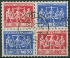 All. Besetzung 1948 Exportmesse Hannover Zusammendruck V Zd 2 Gestempelt - Gebraucht
