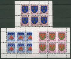 Jersey 1986 Wappen Heftchenblatt H-Blatt 0-28/0-29, 0-40 Postfrisch (C63057) - Jersey