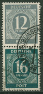 Alliierte Besetzung 1946 Zusammendruck Aus Markenheftchen S 294 Gestempelt - Afgestempeld