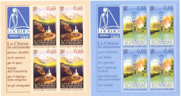 VATICANO 2008 LOURDES 2 MINIFOGLI ** MNH - Blocchi E Foglietti