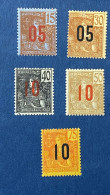 YT N° 60-61-62-63-64 Neuf* - Unused Stamps