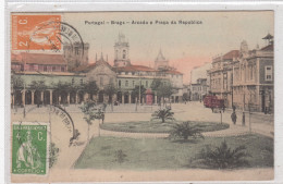 Braga. Arcada E Praça Da Republica. * - Braga