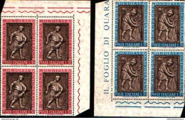 74183) ITALIA LOTTO QUARTINE ANNO 1963 MNH** VEDI FOTO - 1961-70: Nieuw/plakker