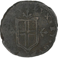 République De Gênes, Soldo, 1719, Gênes, Cuivre, TB - Genova