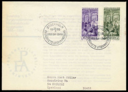 SCHWEDEN Nr 549 Und 550 BRIEF EF X880FE6 - FDC