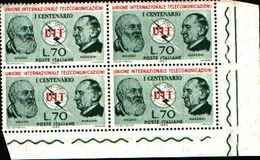 74184) ITALIA LOTTO QUARTINE ANNO 1965 MNH** VEDI FOTO - 1961-70: Ungebraucht