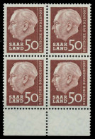 SAAR OPD 1957 Nr 393 Postfrisch VIERERBLOCK URA X799B42 - Ongebruikt