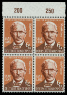 SAAR OPD 1958 Nr 441 Postfrisch VIERERBLOCK ORA X79C4EE - Unused Stamps