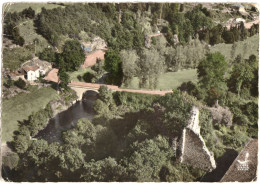 CPSM DE CHATEAUPONSAC  (HAUTE VIENNE)  PONT ET RUINES DE VENTENAT - Chateauponsac