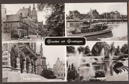 Groningen - Provinciehuis, Hoofdstation, Academie, Plantsoen - Groningen