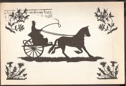 Chariot Avec Le Cheval - Par W. Tj. Lever - Silhouettes