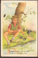 Le Jeune Pêcheur - De Jonge Visser - Fishing. Dick H.  - 1954 - Dessins D'enfants