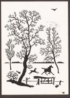 Des Chevaux Par W. Tj. Lever - Scherenschnitt - Silhouette