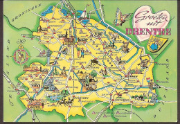 Drenthe - Café Popken Te Ekehaar - Landkaartje - Andere & Zonder Classificatie