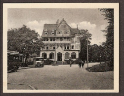 Real Photo -Bad Sachsa (Südharz) - Hotel Schützenhaus. Old-timer Bus, Lebhaft,  6,5x7 Cm, Animiert. - Bad Sachsa