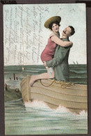 1911- Un Couple Romantique Dans L'amour Dans Le Bateau ... - Paare