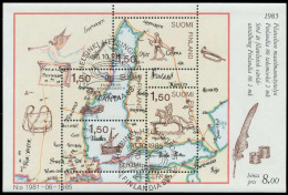 FINNLAND Block 1 Zentrisch Gestempelt S01983E - Blocks & Sheetlets