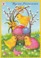 Postal Stationery - Chicks - Eggs In The Basket - Happy Easter - Red Cross 2002 - Suomi Finland - Postage Paid - Postal Stationery