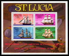 St. Lucia Block 8 Postfrisch #JB972 - St.Lucie (1979-...)