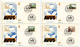 Germany, Berlin 1971 4 FDCs Scott 9N315a-d Racing Cars - Opel, Auto Union, Mercedes-Benz - 1971-1980