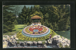 AK Blumenuhr Mit Jahreszahl 1911 In Einem Park  - Sterrenkunde