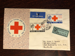 HONG KONG FDC COVER 1963 YEAR RED CROSS HEALTH MEDICINE STAMPS - FDC