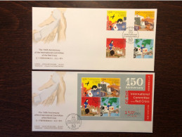 HONG KONG FDC COVER 2013 YEAR RED CROSS HEALTH MEDICINE STAMPS - FDC